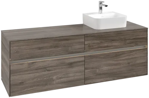 VILLEROY BOCH Toaletní skříňka Collaro, s osvětlením, 4 výsuvy, 1600 x 548 x 500 mm, Kamenný dub / Kamenný dub #C106B0RK