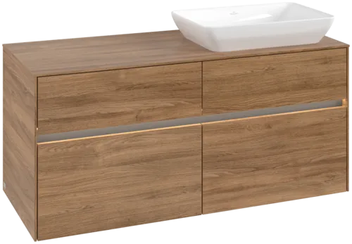 VILLEROY BOCH Toaletní skříňka Collaro, s osvětlením, 4 výsuvy, 1200 x 548 x 500 mm, dub Kansas / dub Kansas #C114B0RH