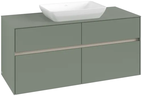 VILLEROY BOCH Toaletní skříňka Collaro, 4 výsuvy, 1200 x 548 x 500 mm, Soft Green / Soft Green #C11200AF