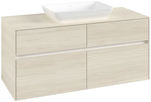 VILLEROY BOCH Toaletní skříňka Collaro, 4 výsuvy, 1200 x 548 x 500 mm, bílý dub / bílý dub #C11200AA