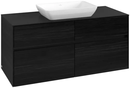VILLEROY BOCH Toaletní skříňka Collaro, 4 výsuvy, 1200 x 548 x 500 mm, černý dub / černý dub #C11200AB