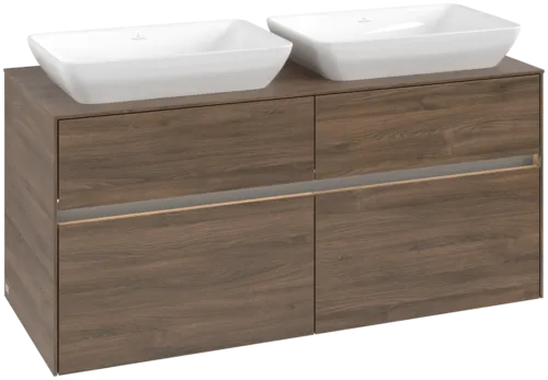 VILLEROY BOCH Toaletní skříňka Collaro, s osvětlením, 4 výsuvy, 1200 x 548 x 500 mm, Arizona Oak / Arizona Oak #C115B0VH