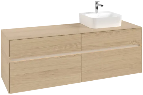 VILLEROY BOCH Toaletní skříňka Collaro, s osvětlením, 4 výsuvy, 1600 x 548 x 500 mm, severský dub / severský dub #C106B0VJ