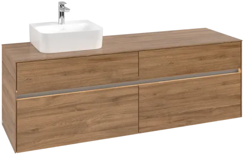 VILLEROY BOCH Toaletní skříňka Collaro, s osvětlením, 4 výsuvy, 1600 x 548 x 500 mm, dub Kansas / dub Kansas #C105B0RH