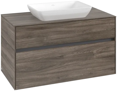 VILLEROY BOCH Toaletní skříňka Collaro, 2 výsuvy, 1000 x 548 x 500 mm, Kamenný dub / Kamenný dub #C10900RK