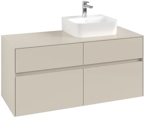 VILLEROY BOCH Toaletní skříňka Collaro, s osvětlením, 4 výsuvy, 1200 x 548 x 500 mm, Cashmere Grey / Cashmere Grey #C099B0VN