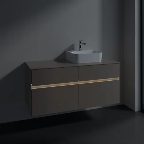 VILLEROY BOCH Toaletní skříňka Collaro, s osvětlením, 4 výsuvy, 1200 x 548 x 500 mm, taupe / taupe #C099B0VM, obrázek 5