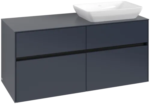 VILLEROY BOCH Toaletní skříňka Collaro, s osvětlením, 4 výsuvy, 1200 x 548 x 500 mm, Marine Blue / Marine Blue #C114B0VQ