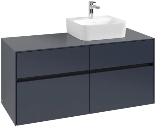 VILLEROY BOCH Toaletní skříňka Collaro, s osvětlením, 4 výsuvy, 1200 x 548 x 500 mm, Marine Blue / Marine Blue #C099B0VQ