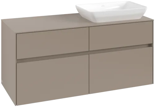 VILLEROY BOCH Toaletní skříňka Collaro, s osvětlením, 4 výsuvy, 1200 x 548 x 500 mm, taupe / taupe #C114B0VM