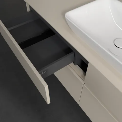 VILLEROY BOCH Toaletní skříňka Collaro, 4 výsuvy, 1400 x 548 x 500 mm, Cashmere Grey / Cashmere Grey #C11600VN, obrázek 7