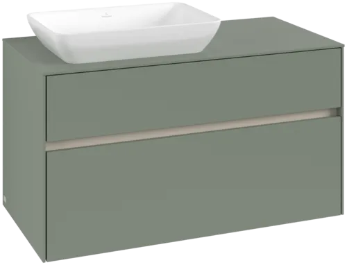 VILLEROY BOCH Toaletní skříňka Collaro, 2 výsuvy, 1000 x 548 x 500 mm, Soft Green / Soft Green #C11000AF