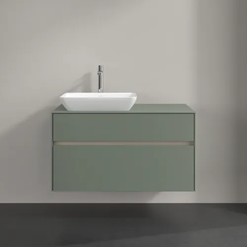 VILLEROY BOCH Toaletní skříňka Collaro, 2 výsuvy, 1000 x 548 x 500 mm, Soft Green / Soft Green #C11000AF, obrázek 3