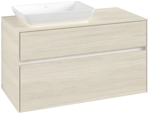 VILLEROY BOCH Toaletní skříňka Collaro, 2 výsuvy, 1000 x 548 x 500 mm, bílý dub / bílý dub #C11000AA