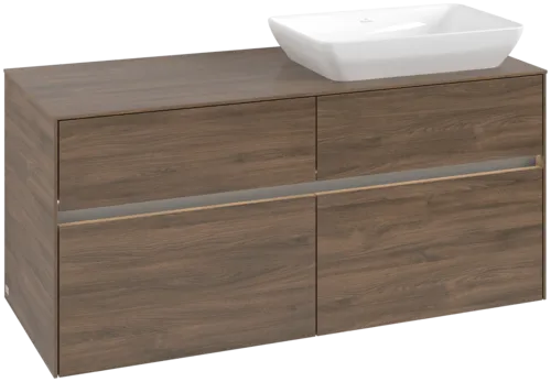 VILLEROY BOCH Toaletní skříňka Collaro, s osvětlením, 4 výsuvy, 1200 x 548 x 500 mm, Arizona Oak / Arizona Oak #C114B0VH