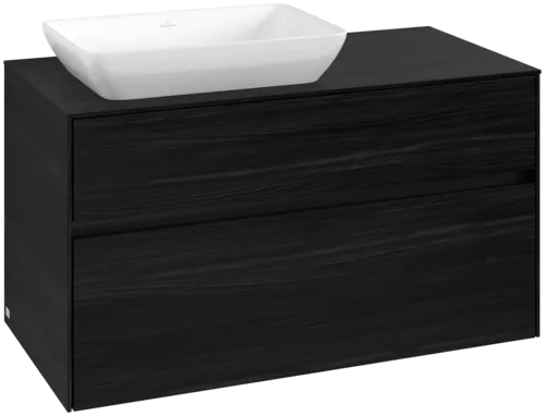 VILLEROY BOCH Toaletní skříňka Collaro, 2 výsuvy, 1000 x 548 x 500 mm, černý dub / černý dub #C11000AB