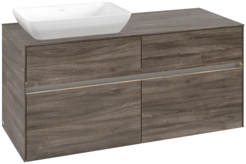 VILLEROY BOCH Toaletní skříňka Collaro, s osvětlením, 4 výsuvy, 1200 x 548 x 500 mm, Kamenný dub / Kamenný dub #C113B0RK