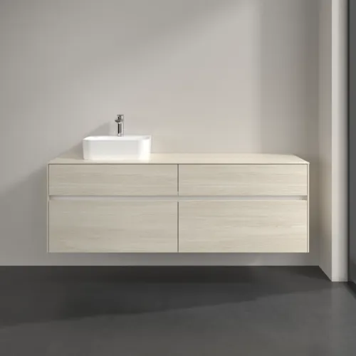 VILLEROY BOCH Toaletní skříňka Collaro, 4 výsuvy, 1600 x 548 x 500 mm, bílý dub / bílý dub #C10500AA, obrázek 3