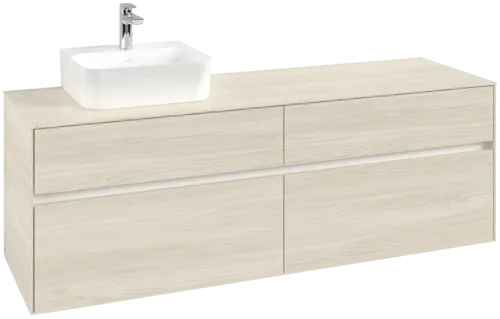 VILLEROY BOCH Toaletní skříňka Collaro, 4 výsuvy, 1600 x 548 x 500 mm, bílý dub / bílý dub #C10500AA