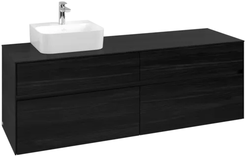 VILLEROY BOCH Toaletní skříňka Collaro, 4 výsuvy, 1600 x 548 x 500 mm, černý dub / černý dub #C10500AB