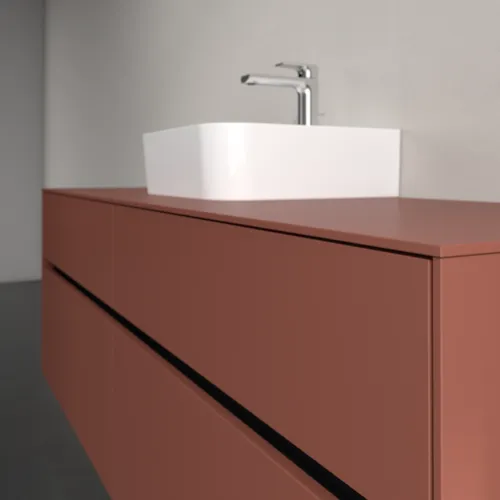 VILLEROY BOCH Toaletní skříňka Collaro, 4 výsuvy, 1600 x 548 x 500 mm, Vínově červená / Vínově červená #C10400AH, obrázek 5