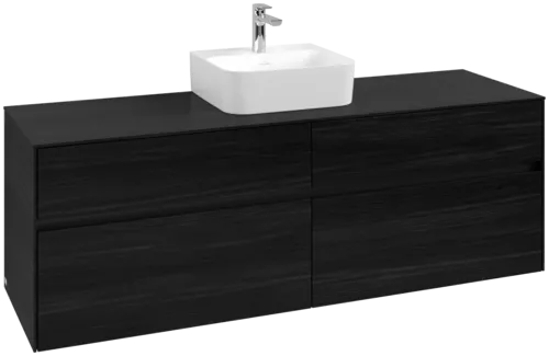 VILLEROY BOCH Toaletní skříňka Collaro, 4 výsuvy, 1600 x 548 x 500 mm, černý dub / černý dub #C10400AB