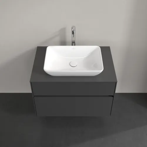 VILLEROY BOCH Collaro toaletní skříňka, s osvětlením, 2 výsuvy, 800 x 548 x 500 mm, Grafit / Grafit #C108B0VR, obrázek 4