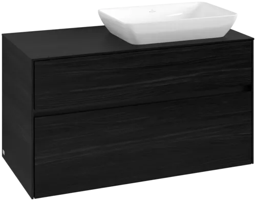 VILLEROY BOCH Toaletní skříňka Collaro, 2 výsuvy, 1000 x 548 x 500 mm, černý dub / černý dub #C11100AB