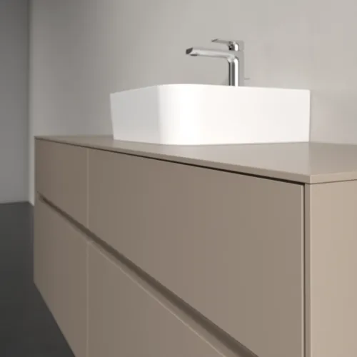 VILLEROY BOCH Toaletní skříňka Collaro, 4 výsuvy, 1400 x 548 x 500 mm, taupe / taupe #C10000VM, obrázek 5