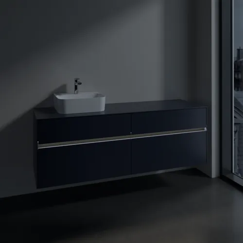 VILLEROY BOCH Toaletní skříňka Collaro, s osvětlením, 4 výsuvy, 1600 x 548 x 500 mm, Marine Blue / Marine Blue #C105B0VQ, obrázek 5
