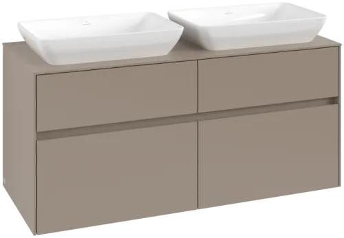 VILLEROY BOCH Toaletní skříňka Collaro, 4 výsuvy, 1200 x 548 x 500 mm, taupe / taupe #C11500VM