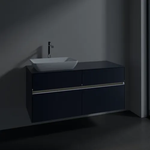 VILLEROY BOCH Toaletní skříňka Collaro, s osvětlením, 4 výsuvy, 1200 x 548 x 500 mm, Marine Blue / Marine Blue #C113B0VQ, obrázek 5