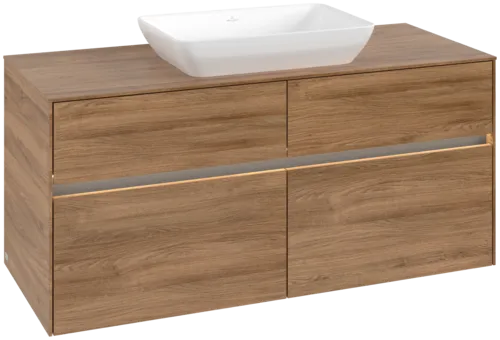 VILLEROY BOCH Toaletní skříňka Collaro, s osvětlením, 4 výsuvy, 1200 x 548 x 500 mm, dub Kansas / dub Kansas #C112B0RH