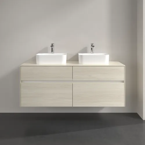 VILLEROY BOCH Toaletní skříňka Collaro, 4 výsuvy, 1400 x 548 x 500 mm, bílý dub / bílý dub #C10300AA, obrázek 3