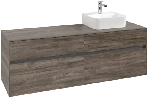 VILLEROY BOCH Toaletní skříňka Collaro, 4 výsuvy, 1600 x 548 x 500 mm, Kamenný dub / Kamenný dub #C10600RK