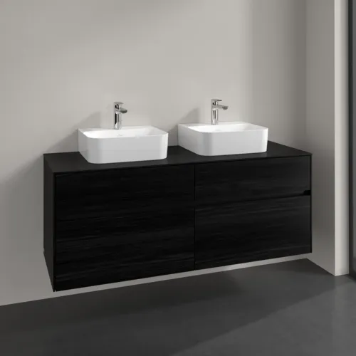 VILLEROY BOCH Toaletní skříňka Collaro, 4 výsuvy, 1400 x 548 x 500 mm, černý dub / černý dub #C10300AB, obrázek 2