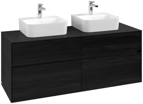 VILLEROY BOCH Toaletní skříňka Collaro, 4 výsuvy, 1400 x 548 x 500 mm, černý dub / černý dub #C10300AB