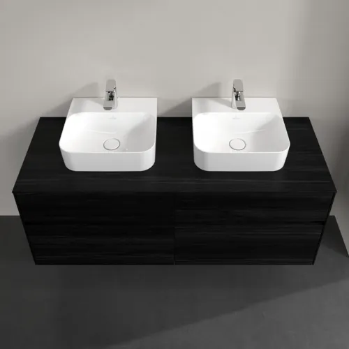 VILLEROY BOCH Toaletní skříňka Collaro, 4 výsuvy, 1400 x 548 x 500 mm, černý dub / černý dub #C10300AB, obrázek 4