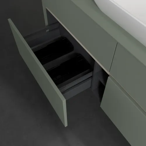 VILLEROY BOCH Toaletní skříňka Collaro, s osvětlením, 4 výsuvy, 1400 x 548 x 500 mm, Soft Green / Soft Green #C116B0AF, obrázek 7