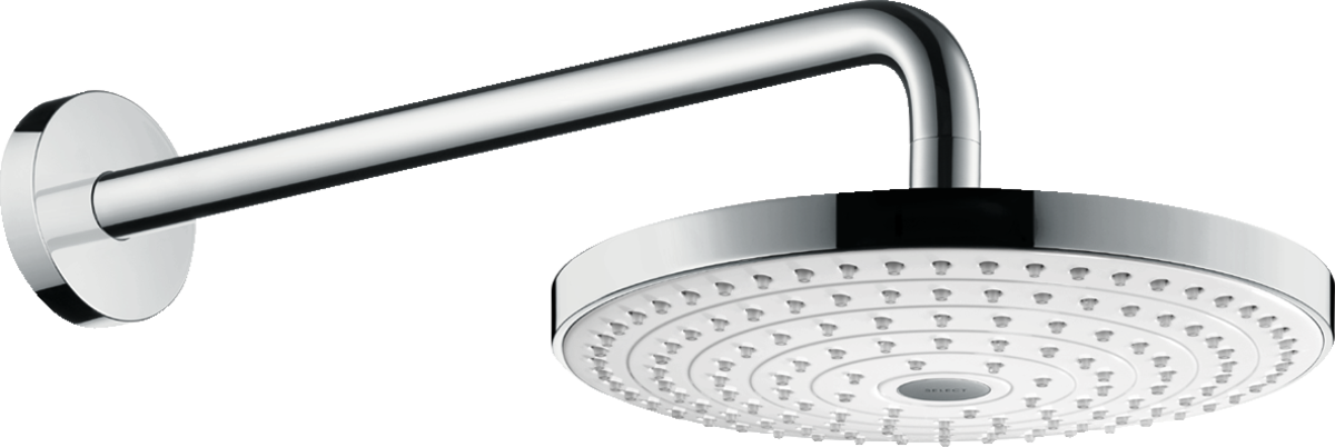 HANSGROHE Raindance Select S Horní sprcha 240 2jet se sprchovým ramenem #26466400 - bílá/chrom