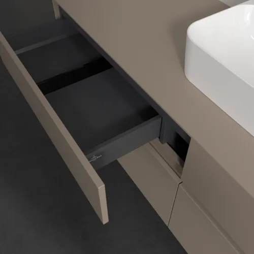 VILLEROY BOCH Toaletní skříňka Collaro, s osvětlením, 4 výsuvy, 1600 x 548 x 500 mm, taupe / taupe #C104B0VM, obrázek 8