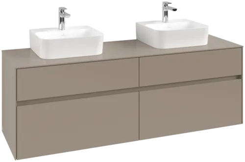VILLEROY BOCH Toaletní skříňka Collaro, 4 výsuvy, 1600 x 548 x 500 mm, taupe / taupe #C10700VM