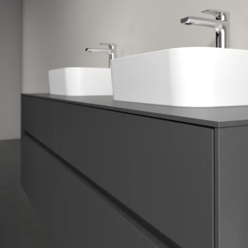VILLEROY BOCH Toaletní skříňka Collaro, 4 výsuvy, 1600 x 548 x 500 mm, grafitová / grafitová #C10700VR, obrázek 5
