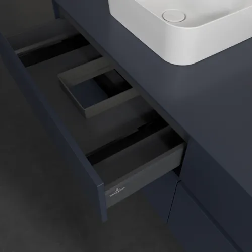 VILLEROY BOCH Toaletní skříňka Collaro, 4 výsuvy, 1600 x 548 x 500 mm, Marine Blue / Marine Blue #C10700VQ, obrázek 7