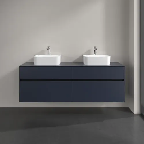 VILLEROY BOCH Toaletní skříňka Collaro, 4 výsuvy, 1600 x 548 x 500 mm, Marine Blue / Marine Blue #C10700VQ, obrázek 3
