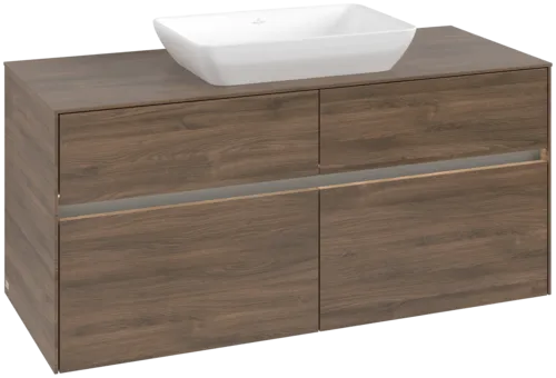 VILLEROY BOCH Toaletní skříňka Collaro, s osvětlením, 4 výsuvy, 1200 x 548 x 500 mm, Arizona Oak / Arizona Oak #C112B0VH