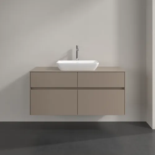 VILLEROY BOCH Toaletní skříňka Collaro, s osvětlením, 4 výsuvy, 1200 x 548 x 500 mm, taupe / taupe #C112B0VM, obrázek 3