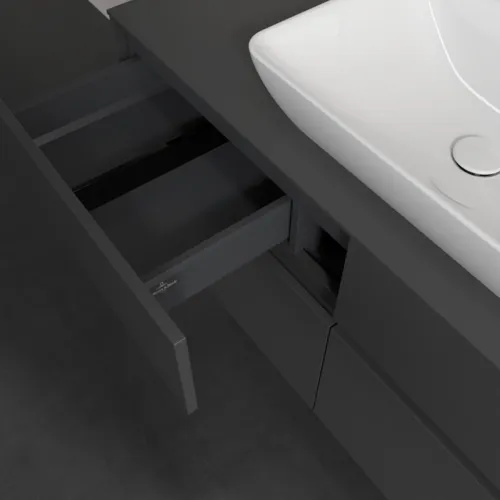 VILLEROY BOCH Collaro toaletní skříňka, s osvětlením, 4 výsuvy, 1200 x 548 x 500 mm, Grafit / Grafit #C112B0VR, obrázek 8