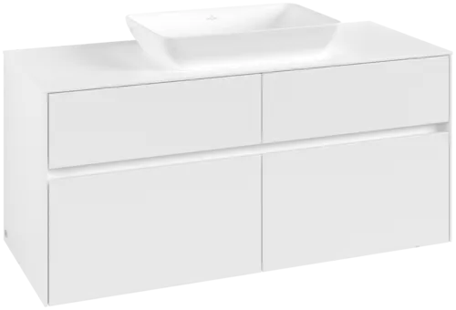 VILLEROY BOCH Toaletní skříňka Collaro, 4 výsuvy, 1200 x 548 x 500 mm, bílá matná / bílá matná #C11200MS