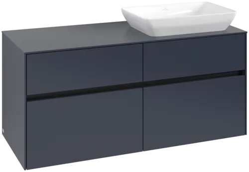 VILLEROY BOCH Collaro toaletní skříňka, 4 zásuvky, 1200 x 548 x 500 mm, Marine Blue / Marine Blue #C11400VQ